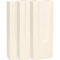 Gerimport Waterverdamper - 3x - warm wit - keramiek - 400 ml - radiatorbak luchtbevochtiger - 7,4 x 18,6 cm