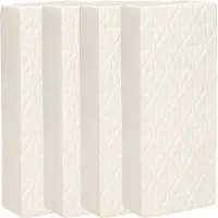 Gerimport Waterverdamper - 8x - wit - keramiek - 400 ml - radiatorbak luchtbevochtiger - 7,4 x 17,7 cm