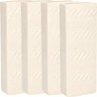 Gerimport Waterverdamper - 5x - creme wit - keramiek - 400 ml - radiatorbak luchtbevochtiger - 7,4 x 18,6 cm