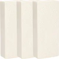 Gerimport Waterverdamper - 3x - ivoor wit - keramiek - 400 ml - radiatorbak luchtbevochtiger - 7,4 x 17,7 cm