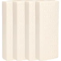 Gerimport Waterverdamper - 8x - wit - keramiek - 400 ml - radiatorbak luchtbevochtiger - 7,4 x 18,6 cm
