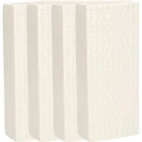Gerimport Waterverdamper - 5x - creme wit - keramiek - 400 ml - radiatorbak luchtbevochtiger - 7,4 x 17,7 cm