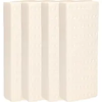 Gerimport Waterverdamper - 4x - wit - keramiek - 400 ml - radiatorbak luchtbevochtiger - 7,4 x 18,6 cm