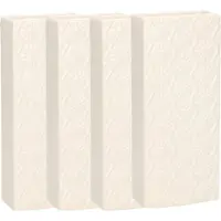 Gerimport Waterverdamper - 8x - creme wit - keramiek - 400 ml - radiatorbak luchtbevochtiger - 7,4 x 17,7 cm
