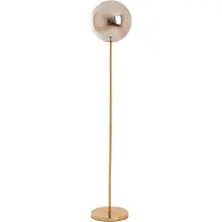 Light & Living Gouden vloerlamp Medina met smoke glas