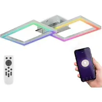 B.K.Licht Led-plafondlamp Slimme LED plafondlamp, met kleurverandering, lichteffecten (1 stuk)