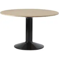 Muuto Midst Eettafel Ø120 Cm / Zwart - Eettafels & bartafels Geolied Eiken Black - MITAB120R0601