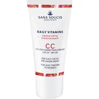 Sans Soucis Daily Vitamins Pomegranate CC - Colour Correction Cream SPF 20 for Skin Tending to REDNESS 33g