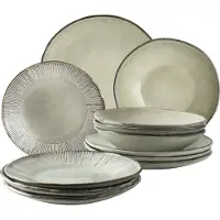 Dutch rose Giftset serviesset (12-delig) Creme