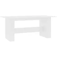 vidaXL Eettafel 180x90x76 cm bewerkt hout wit