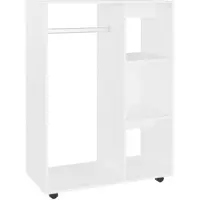 vidaXL Kledingkast 80x40x110 cm bewerkt hout wit