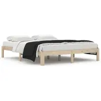 vidaXL Massief houten bed, dennenhout, 160x200 cm
