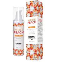 Exsens - White Peach - Verwarmende massageolie met smaak - 50 ml