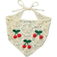 Clayre & Eef Bandana Kind 80 cm Beige Katoen Kersen