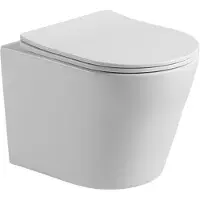 Guido Gusto Hangend toilet Julio randloos inclusief softclose zitting glans wit 48x36,5x36cm