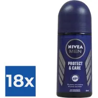 Nivea Deo Roll-on Men - Protect & Care - 50ml - Voordeelverpakking 18 stuks