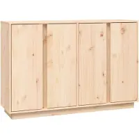 vidaXL Dressoir 120x35x80 cm massief grenenhout