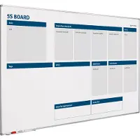 Smit Visual Whiteboard 5S verbeterbord - 90x180 cm