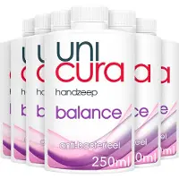 Unicura 6x Antibacteriële Handzeep Navulling Balance 250 Ml