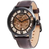 Fossil Analoog horloge donkerbruin / antraciet