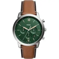 Fossil Analoog horloge bruin / goud / donkergroen / zilver