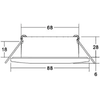 Brumberg Downlight Chooose, dimbaar, wit / opaal, Badkamer, Aluminium, Modern, downlight