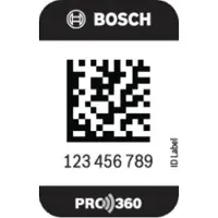 Bosch PRO360 ID Label PRO360 ID Label L (PRO360 ID Label groot 50 stuks 25 x 50 mm) - 1600A02C1L