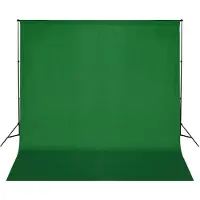 vidaXL Achtergrondsysteem 600x300 cm groen