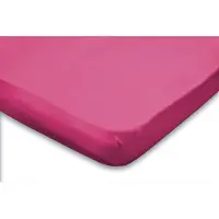 Eleganzzz Topper Hoeslaken Jersey Katoen Stretch - fuchsia 120/130/140x200cm