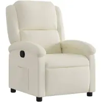 vidaXL Relaxfauteuil Crème Fluweel