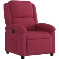 vidaXL Fauteuil verstelbaar fluweel wijnrood