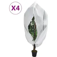 vidaXL Plantenhoezen met ritssluiting 4 st 70 g/m² 3,93x3 m