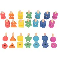 TickiT Regenboog Houten Moeren & Bouten - Pk21