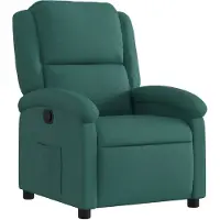vidaXL Fauteuil verstelbaar stof donkergroen