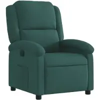 vidaXL Fauteuil verstelbaar fluweel donkergroen