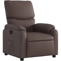 vidaXL Fauteuil verstelbaar kunstleer bruin
