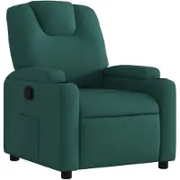 vidaXL Fauteuil verstelbaar stof donkergroen