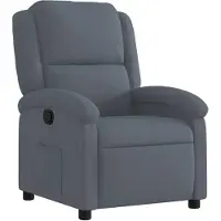 vidaXL Fauteuil verstelbaar fluweel donkergrijs
