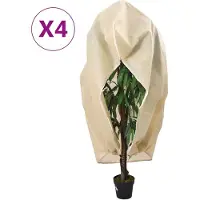 vidaXL Plantenhoezen met ritssluiting 4 st 70 g/m² 2,36x2 m