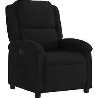 vidaXL Fauteuil verstelbaar fluweel zwart