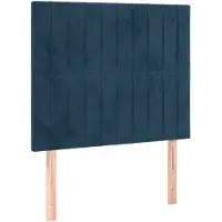 vidaXL Hoofdbord donkerblauw 80x5x118/128 cm fluweel