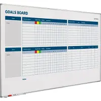 Smit Visual Whiteboard Doelstellingen verbeterbord - 100x100 cm