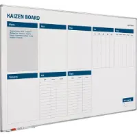 Smit Visual Whiteboard Kaizen verbeterbord - 90x180 cm