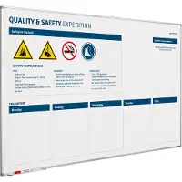 Smit Visual Whiteboard Kwaliteit en Veiligheid verbeterbord - 90x180 cm