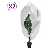 vidaXL Plantenhoezen met ritssluiting 2 st 70 g/m² 3,93x3,5 m