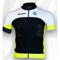 Onda Fietsshirt korte mouw heren Zwart Wit Fluo - Laurent Jalabert - S