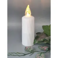 Cortina Led kaars - CONO - Wit(warm wit) - 1200 branduren - Inclusief batterij - Flikkerend led