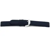 Claudio Calli Horlogeband E637 - Leder Classic Blauw - 16x16 mm