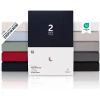 Blumtal Hoeslaken Premium Jersey - 200 x 200 cm - tot 40 cm Matrashoogte - Dark Ocean Blue - 100% Katoen - Boxspring - Set van 2