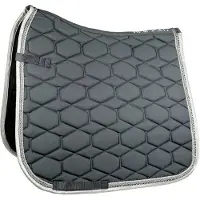 HKM Zadeldekje -Crystal fashion- donkergrijs PD